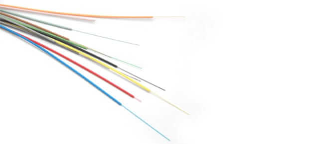 farbige Glasfaserkabel