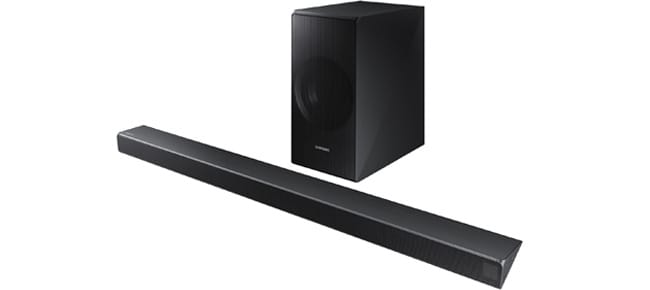 Soundbar und Subwoofer