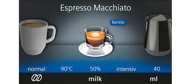 Übersicht für verschiedene Versionen von Espresso Machhiatio