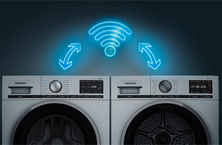 Waschmaschine und Trockner die mit Wlan verbunden sind
