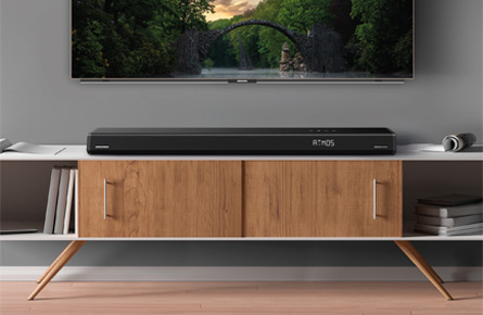 Soundbar unter Fernseher