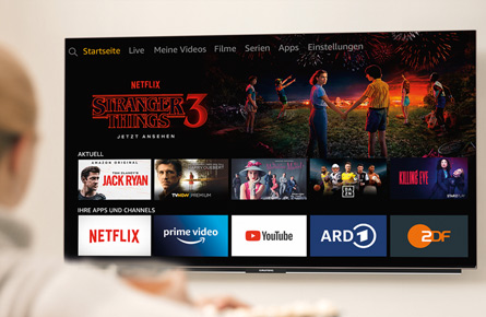 Smart TV mit unterschiedlichen Programmen