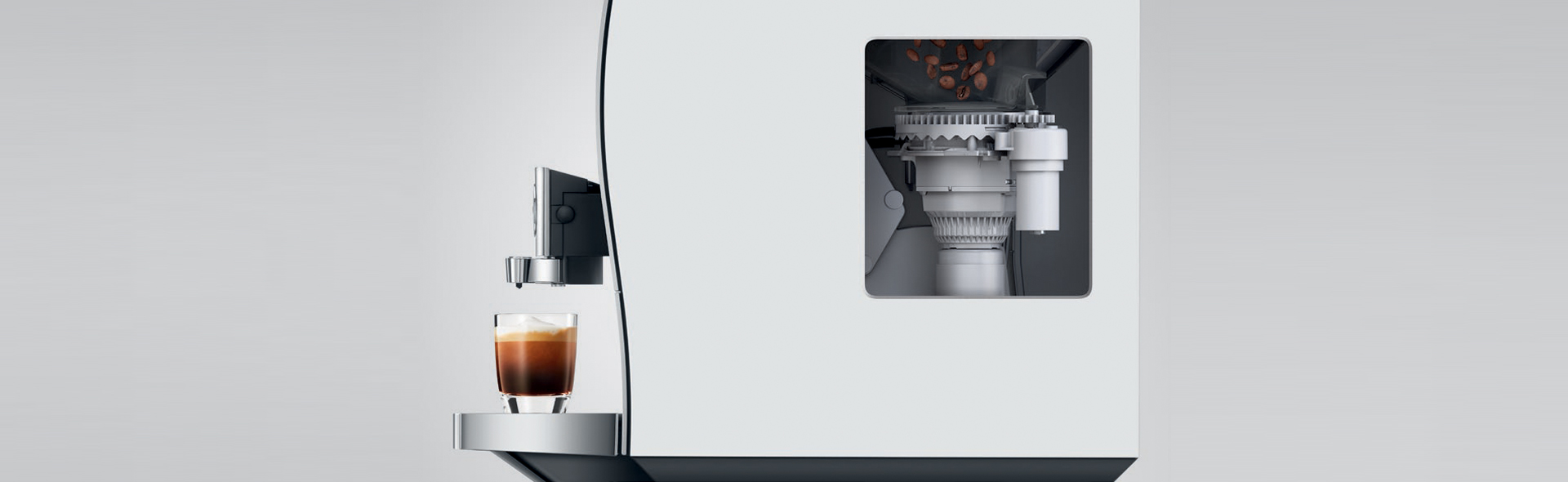 Darstellung der Mühle innerhalb einer Kaffeemaschine