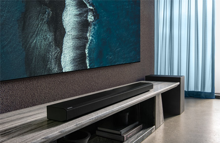 Soundbar unter Fernseher