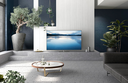 Fernseher in modernem Raum