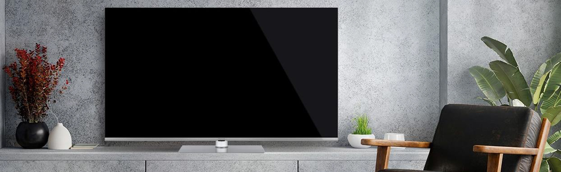 Fernseher in modernem Zimmer