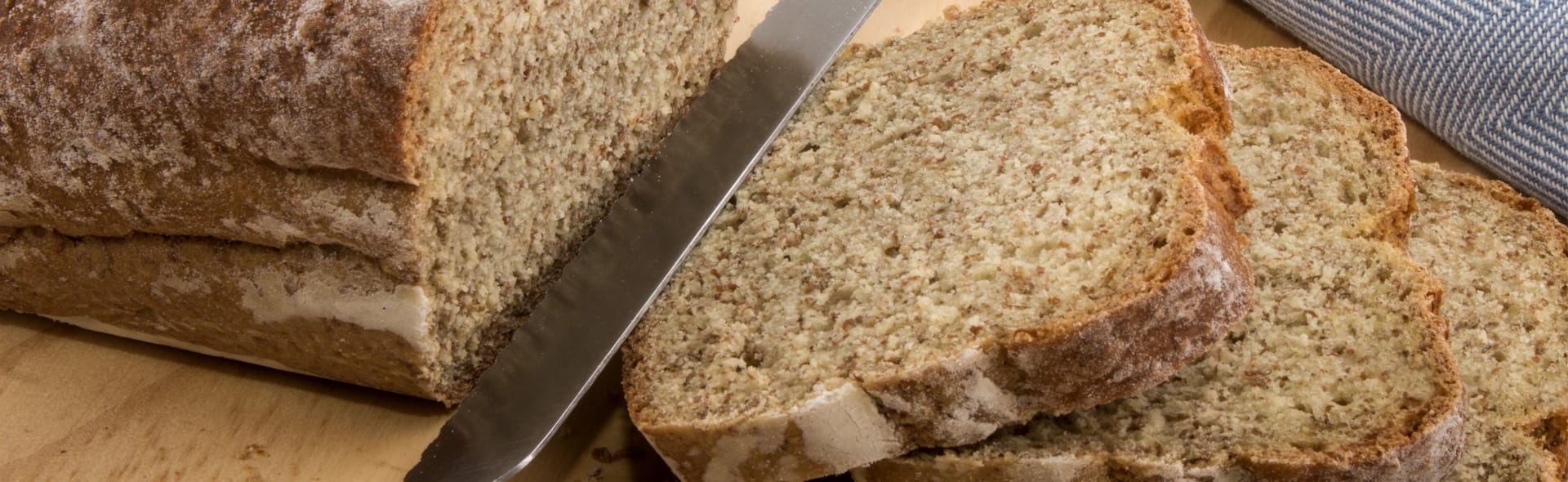 Frisch geschnittenes Brot