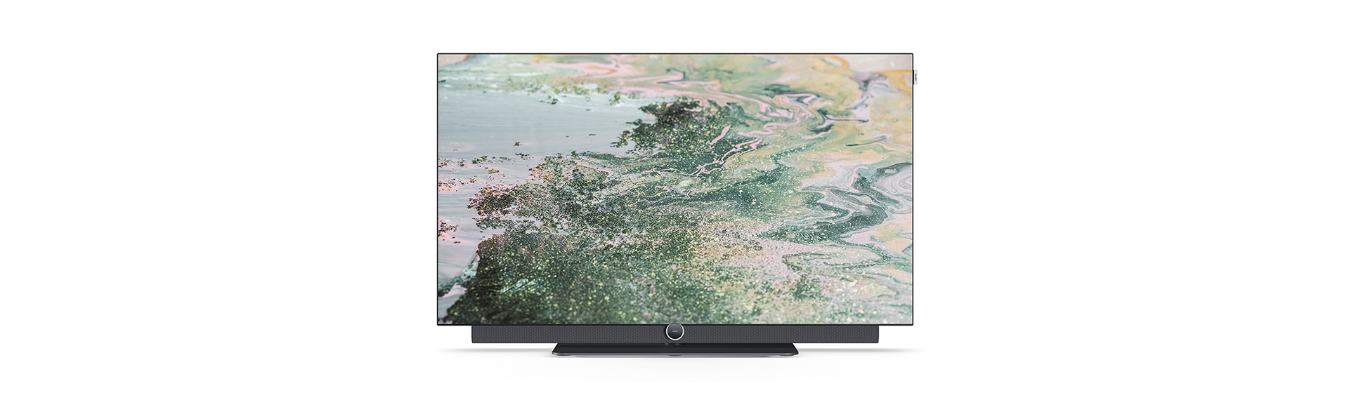 Fernseher auf weißem Hintergrund