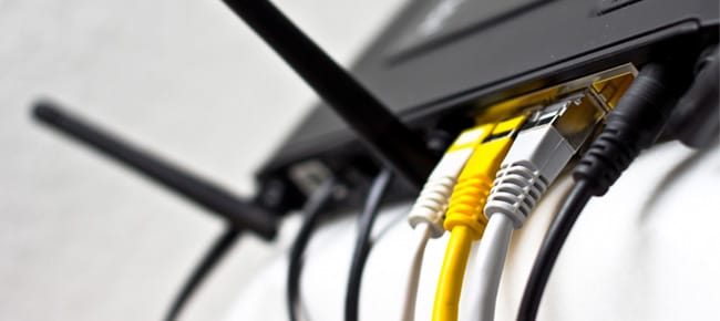 Anschlüsse an einen Router