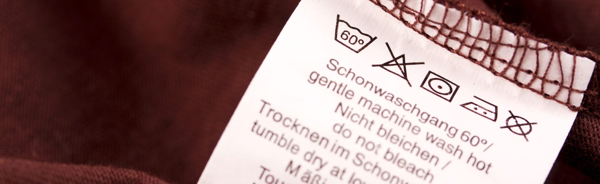 Waschhinweisetikett