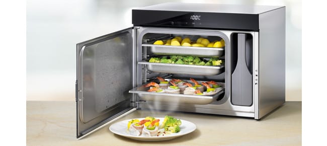 Voller geöffneter Dampfgarer