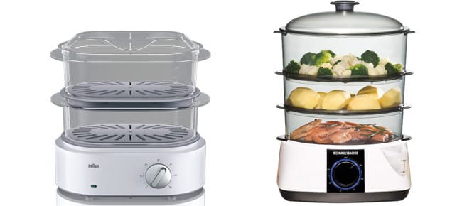 Dampfgarer mit mehreren Etagen