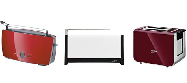 Toaster mit einem oder zwei Schlitzen