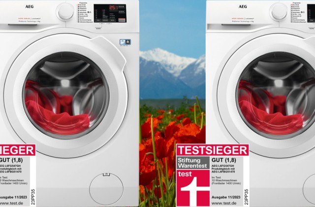Vorschaubild für den Artikel „AEG Wärmepumpentrockner und Waschmaschinen – Testsieger bei Stiftung Warentest“