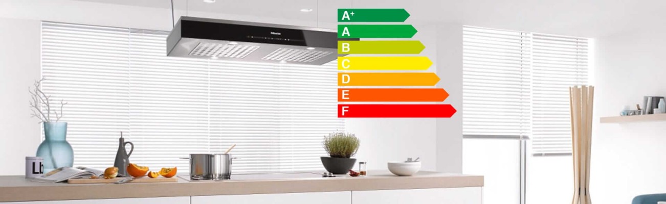 Kopfzeilenbild für die Seite „Energieeffizienzlabel bei Dunstabzugshauben“