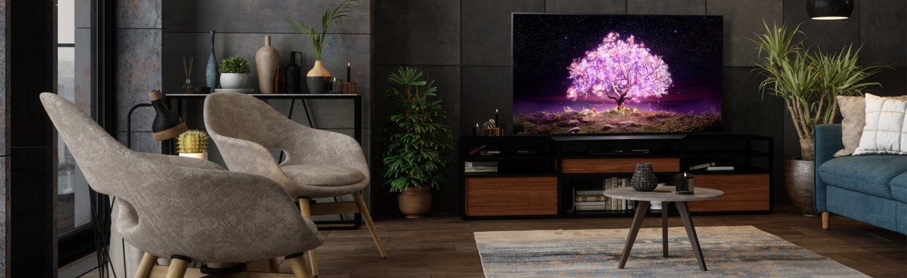 Kopfzeilenbild für die Seite „Die neue C1-Serie von LG: OLED-TV mit Top-Ausstattung“