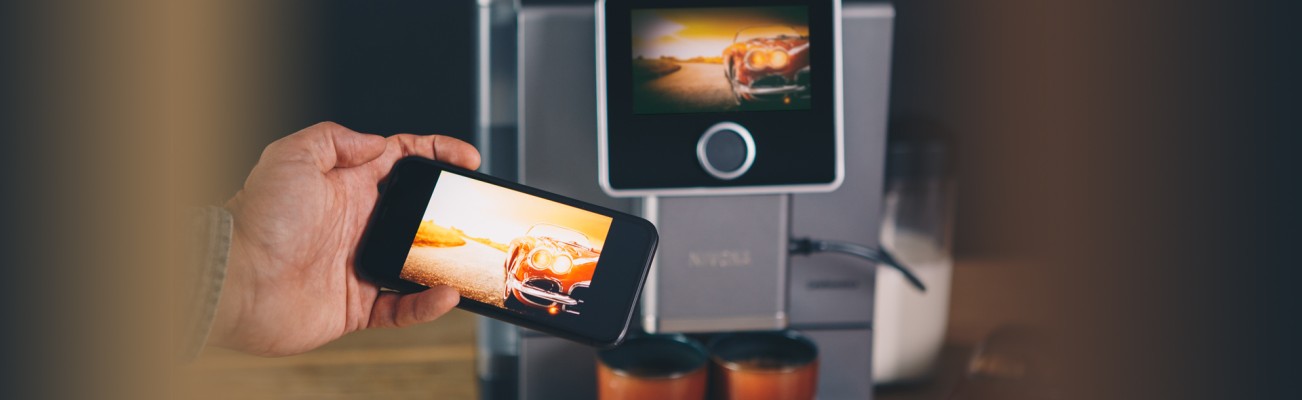 Kopfzeilenbild für die Seite „Die Nivona-App: Ihr Lieblingskaffee immer griffbereit“