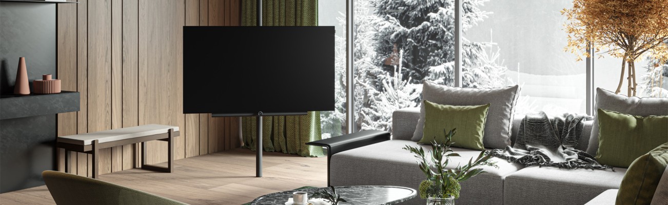 Kopfzeilenbild für die Seite „Unser smarter preisgekrönter OLED TV- Loewe bild i“