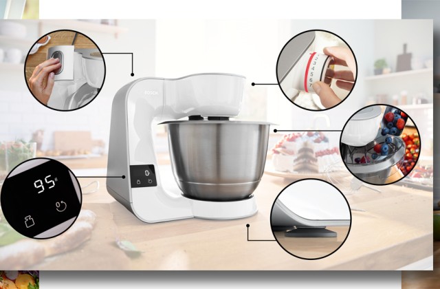 Vorschaubild für den Artikel „Bosch MUM 5 Küchenmaschinen mit integrierter Waage“