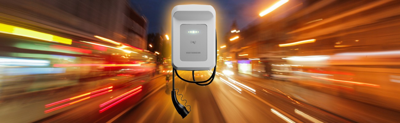 Kopfzeilenbild für die Seite „Kathrein Wallbox: Zukunftsorientierte Ladestationen für Elektroautos im privaten, gewerblichen und öffentlichen Umfeld“