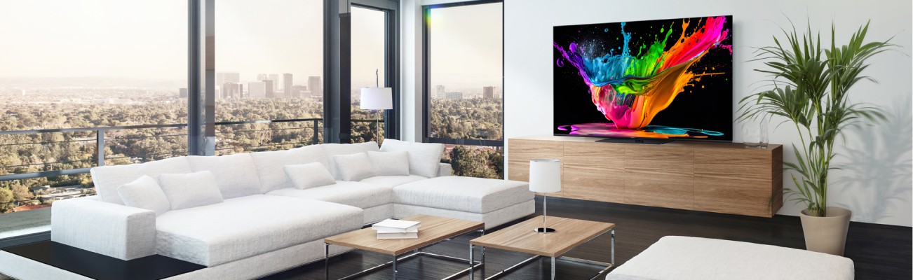 Kopfzeilenbild für die Seite „Panasonic TX-55MZ800E: Kinoerlebnis für Zuhause“
