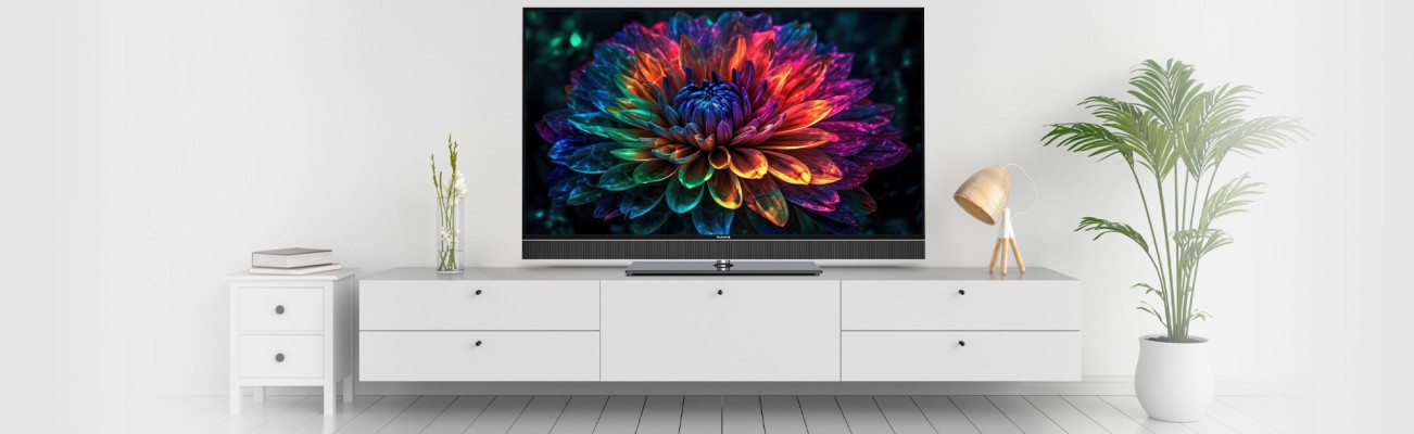 Kopfzeilenbild für die Seite „TECHNIVISTA UHD CL – Die Zukunft des Fernsehens mit Mini-LEDs und Quantum Dot-Technologie“
