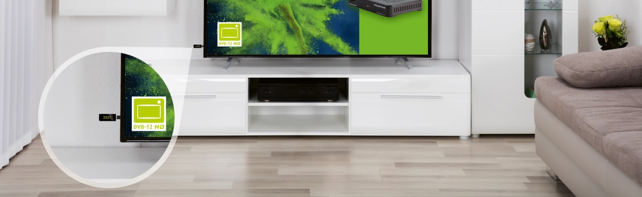 Kopfzeilenbild für die Seite „Der TELEMINI T2 IR: Hochmoderne DVB-T2 HD Receivertechnologie in kompakter Form“